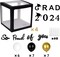 2024 Graduation Party Decoration Black Balloon Boxes with Letters 2024 Grad & So Proud of You and 20 pcs Ballons…
